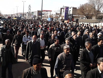 راهپیمایی 22 بهمن در آبگرم